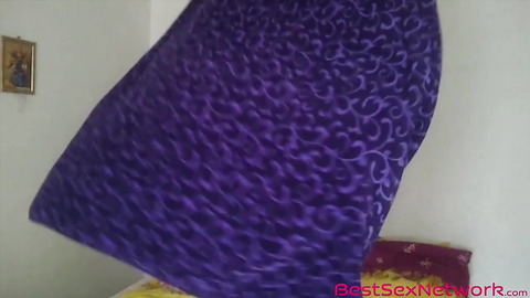 Nerdy teenager is revealing her small tits and pussy in 4K