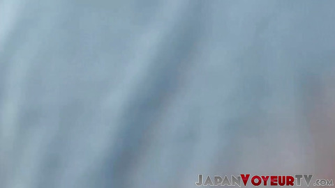 Juicy 18yo Japanese legs arouse voyeur in public