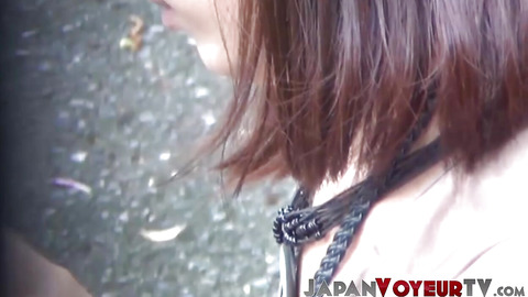 Sweet young Japanese boobs secretly filmed in closeup