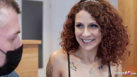 German Tattooed Busty Mara Martinez Tempts Brother-in-Law for Cheat Sex