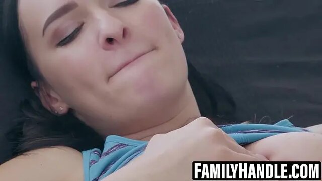 Petite teen Sasha Sparrow rides my big dick in reverse cowgirl