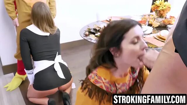 Skinny teen stepsisters enjoy forbidden foursome with big dick