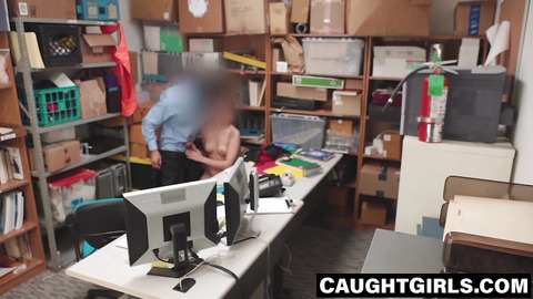 Teen shoplifter fucked for freedom card
