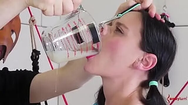 Bound and Anally Ravaged Teen Takes Rough BDSM Facefuck