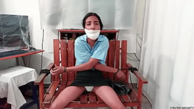Teen Girl Tied Up And Muzzled By Crazy Woman