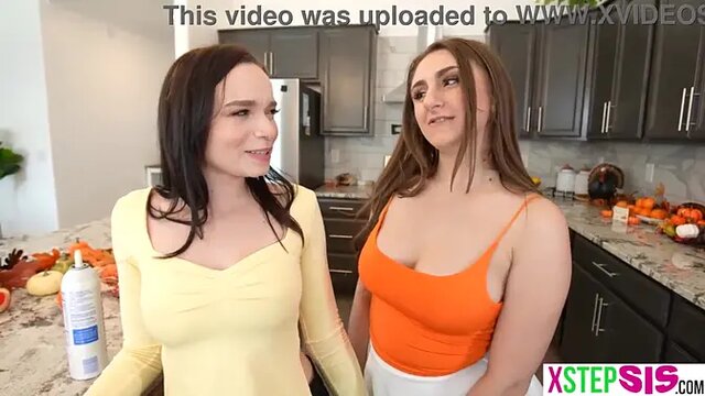 Teen with big tits gets her pussy licked and nailed in a doggystyle threesome