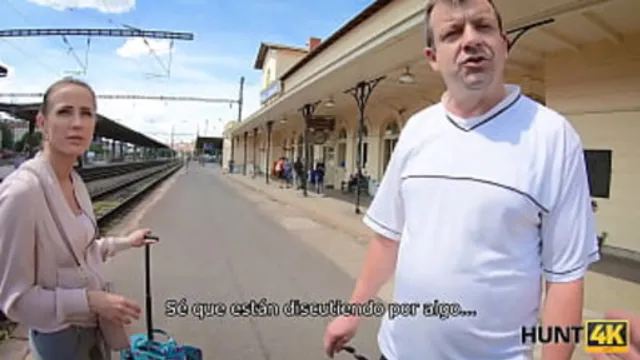 HUNT4K  Pretty lassie shows her amazing sexual skills to a rich man