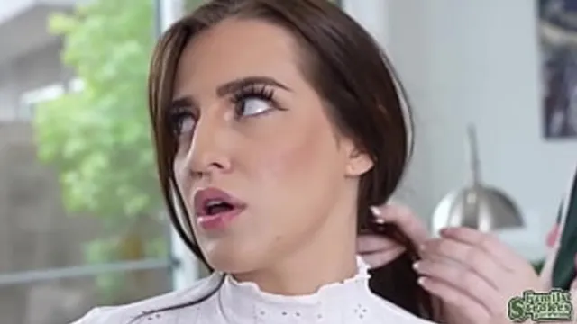 Ariel used Kyle′s cock to teach Aubree how to suck cock