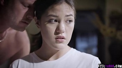 18 year old teen dauther takes stepdaddys cock