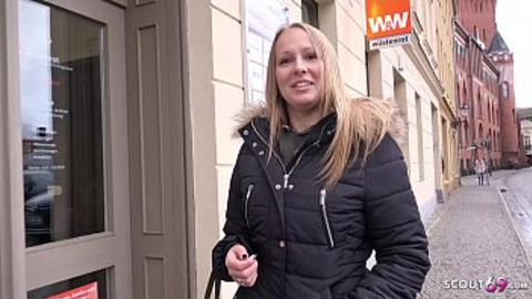 GERMAN SCOUT - FIRST ANAL FOR CURVY BIG NATURAL TITS TEEN CHANIE AT STREET CASTING