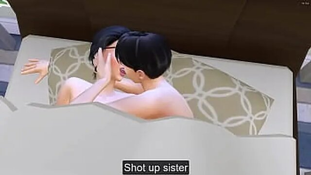 Japanese step brother bangs his stepsister after a game of chess