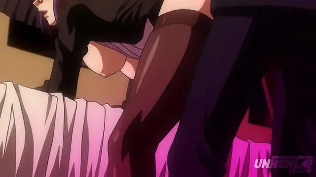 Teen girl gets triple penetrated in raw anime action