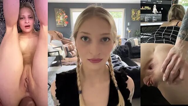 Teen Blonde Amateur Gives It All with Big Dick