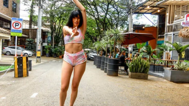 Hot Hispanic Girl Caught and Fingered Behind!