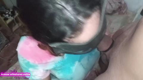 Kinky ex-wife's filthy fellatio😜 - tongue-deep in her nasty husband's cock🌭