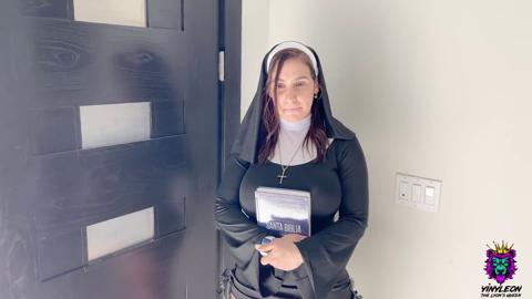 Yinyleon Hot Devoted Nun Wants Anything to Save a Soul with Her Big Round Rear