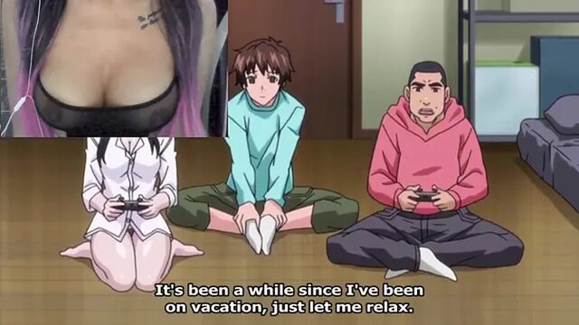 Best friend's wife takes fucked in Japanese hentai