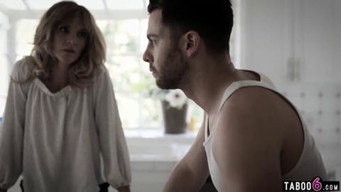 Stepmom MILF abuses stepson for teen pleasures