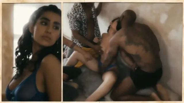 ′Slutty Luna Silver gets screwed by 12 cocks simultaneously′