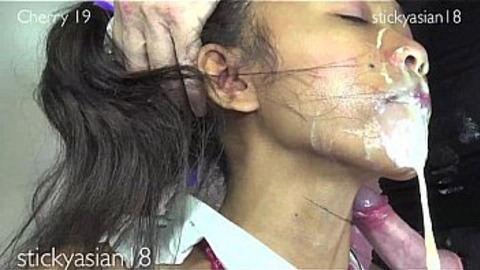 Asian cutie gets brutal facials and rough rodeo sex in a sweaty XXX movie