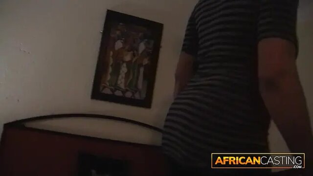 Black Teen Sucks dong Before Getting Creampie