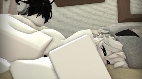 Blinded by online camaraderie, our anonymous Roblox buddy indulges in steamy cyber trysts