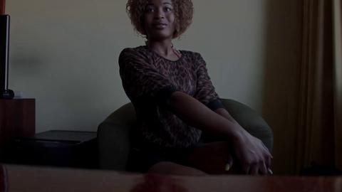 Naughty😈 ebony teen receives thick cock🌭 and devours facial cumshot in raunchy casting session