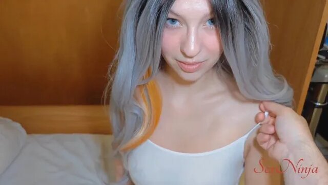 Young dude's first time with a busty blonde stepmom