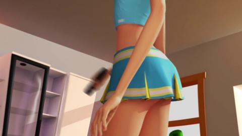Horny🥵 Cheerleader's Tiny Pussy✌ Sucked By 3D Animation For Multiple Orgasms!