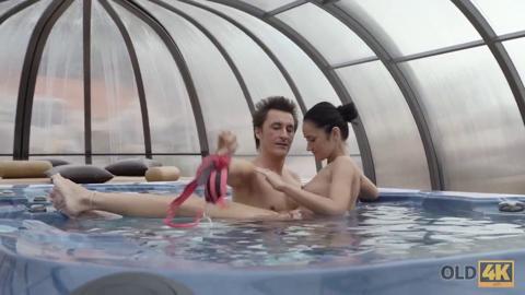 'Vet & Pup Sizzler: Steamy Jacuzzi Hookup'