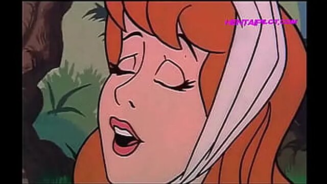 Naughty ginger Riding Hood gets fucked hard by forest creatures in uncensored anime cartoon